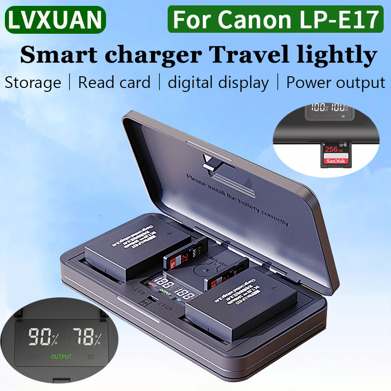 Canon Camera Eos R50 - Carregador de bateria lvxuan LP-E17, para