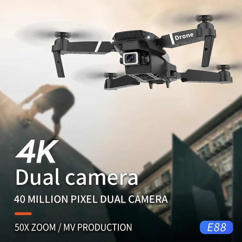 E88 probigent dobrável drone s - Drone Camera Professional avaliação e preço