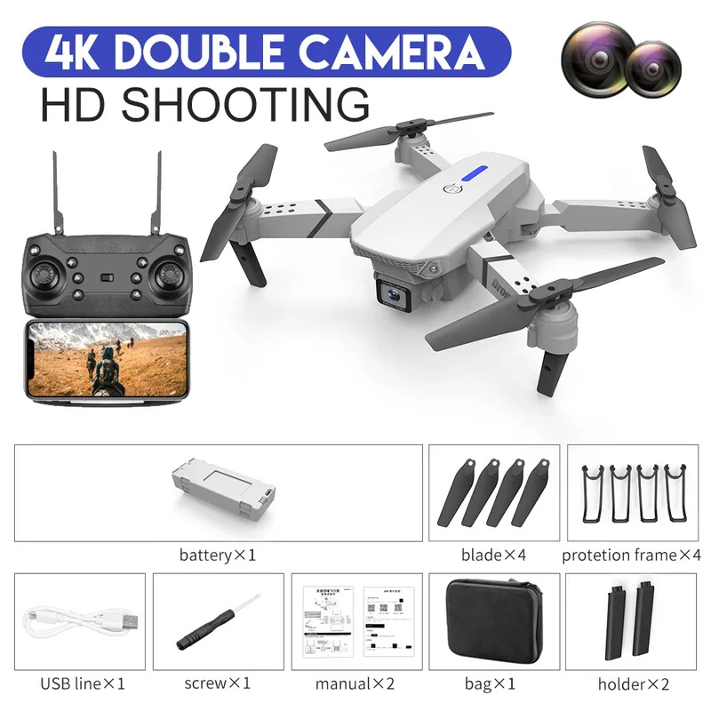 E88 probigent dobrável drone s - Drone Camera Professional avaliação e preço