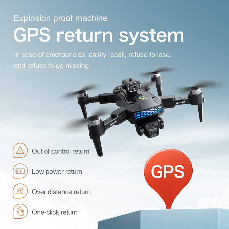 Novo Drone RC XT555 com GPS, C - Drone Camera Professional avaliação e preço
