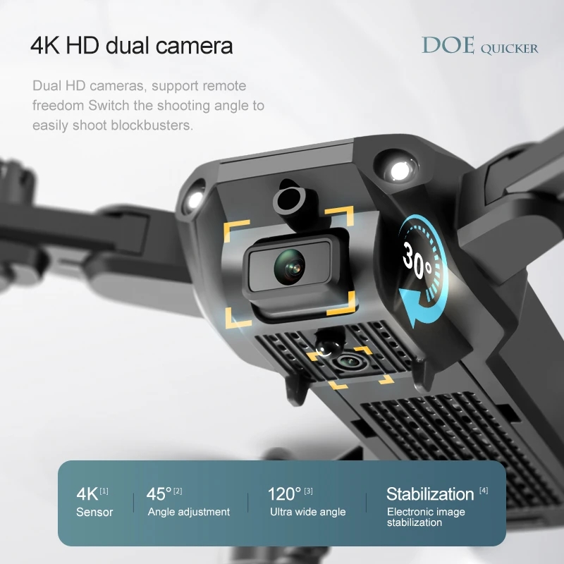 Novo 4drc v23 mini drone 4k pr - Drone Camera Mount avaliação e preço